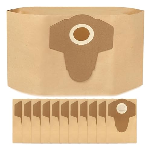 12 Pack 30L Large Capacity Dust Bag Set PWD 25, PWD 30 PNTS 1500 1600, A1,Compatible for Parkside, Vacuum Cleaner Replacement Bag
