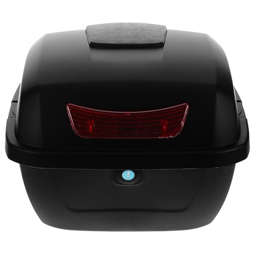 Top case moto 26l noir mat YARNOW avec couvercle robuste pour scooter
