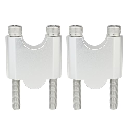 Rehausseur de guidon 22mm argent pour moto Suzuki et Fat Bar 40mm