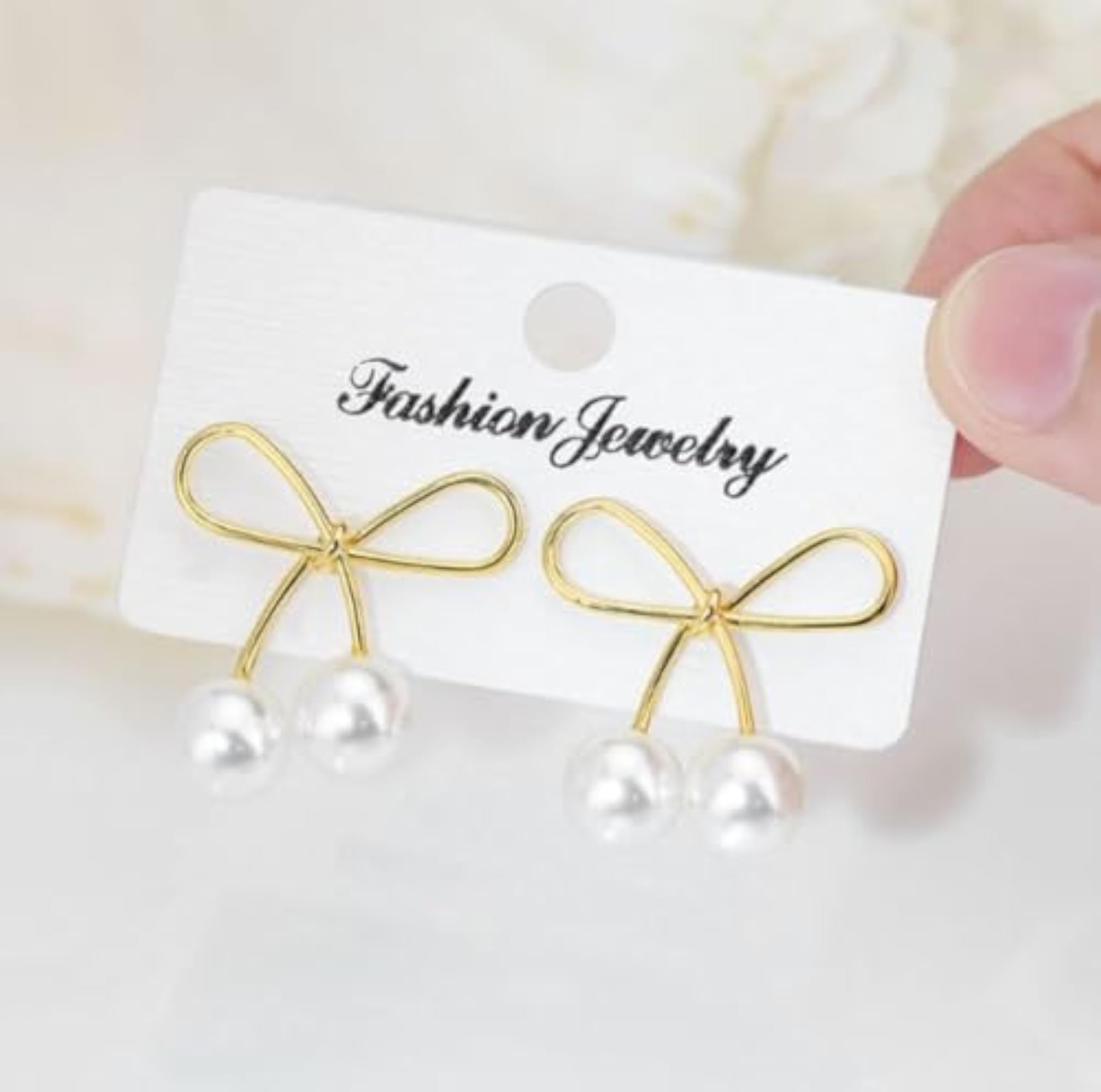 Fashion Korean Style Pearl Leaf Design Stud Earrings