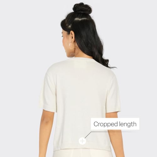 Image of BlissClub Women's Move All Day CottonKnit Crop Top