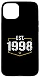 Photo Gallery stile vintage est 1998, design per compleanno del 1998 custodia per iphone 15 plus Photo Gallery stile vintage est 1998, design per compleanno del 1998 custodia per iphone 15 plus