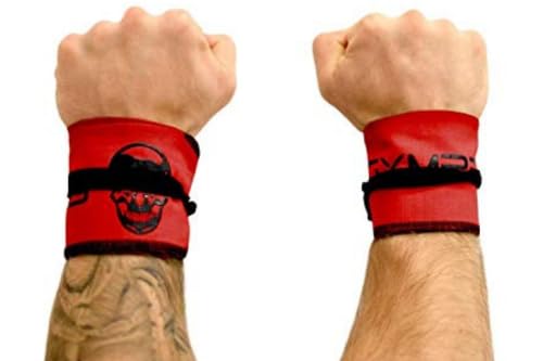 Gymreapers Strength Wrist Wraps for Cross Training, Olympic Lifting, Strength Training, WOD Workouts - Strong Wrist Support for Men and Women - Fits All Wrist Sizes | Men and Women (Red)