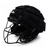 Guardian Cap - Soft-Shell Helmet Cover for Football and Lacrosse - Reduces Impact and Protects Helmets - One Size Fits All for Youth, High School and College Programs - Black
