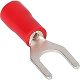 Install Bay RVST8 Spade Terminal Vinyl Connector 22/18 Gauge #8, Red (100-Pack)