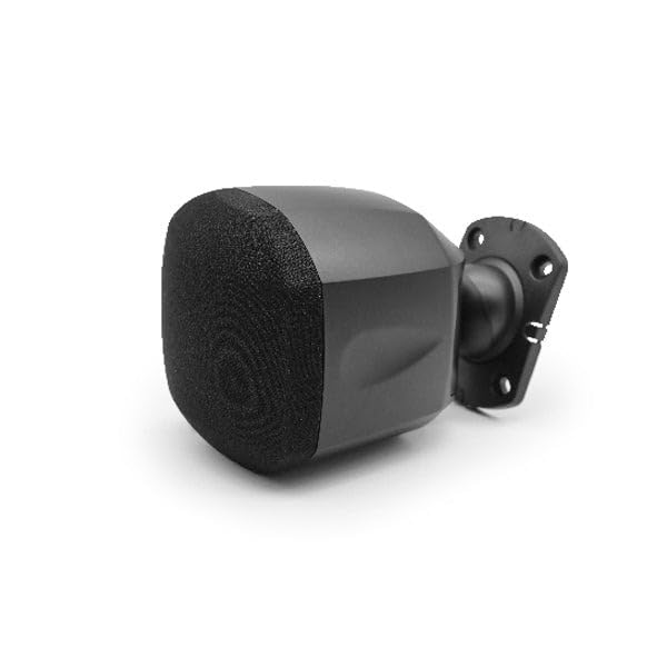Image of Mini Cube 3 inch Swivel Speaker - 40W Each (Amp Needed), 8 Ohm, Wired, Wall Mountable with Bracket, High-Volume Surround Sound for Home Theatre, Office, Restaurant, Retail - Black
