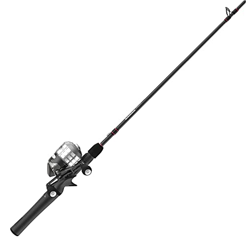 Zebco Delta Spincast Reel and Fishing Rod Combo, 5-Foot 6-Inch 2-Piece Fishing Pole, Size 20 Reel, Changeable Right- or Left-Hand Retrieve, Pre-Spooled with 6-Pound Zebco Fishing Line, Cool Gray -  ZD20562ML.NS3
