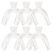 Aellinatey 6Pcs Mouth Guard at Night for Clenching Teeth for Teeth Grinding Moldable Mouth Guard for Grinding Teeth