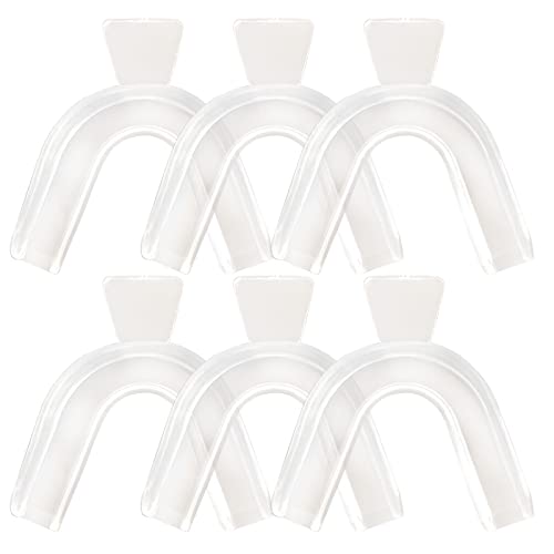 Zdprkqzvz 6 protectores bucales por la noche para apretar los dientes, protector nocturno para molienda de dientes, protector bucal moldeable para moler dientes
