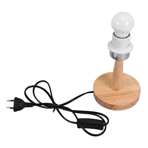 DIYEAH 1 Pieza Soporte Madera Escritorio Base Redonda Accesorio Decorativo Estable Altura de Compatible con Bombillas LED Consumo