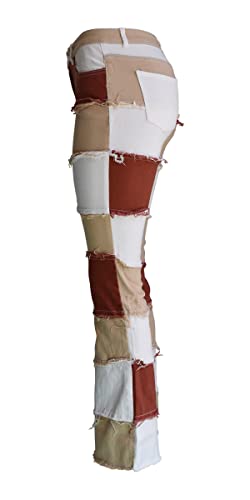 Aodrusa Bell Bottom Jeans for Women Flare 90s Raw Hem Frayed Midrise 70s Denim Y2k Pants2