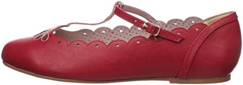 Bettie Page Women's Maila Flat Sandal, Red, 8 M US | Image 7