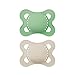 MAM Original Pure Pacifier, Climate Neutral MAM Natural Rubber Pacifier, Sustainable & Bio-Renewable Raw Materials, Sterilizer Case, Unisex, 0-6 Months, 2-Pack