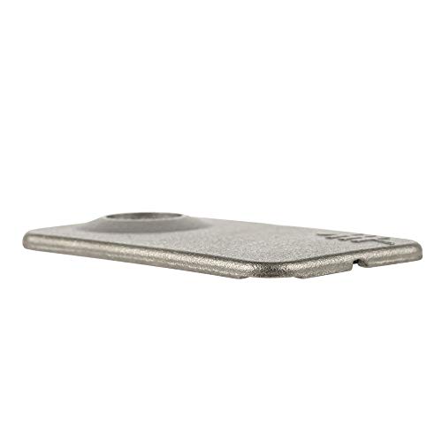 Drosselmeyer Silver Palm Leaf Credit Card Size Pipe - Matt Finish