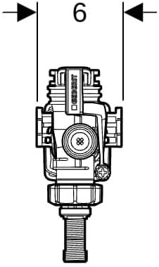 Geberit Type 383 Filling Valve Top Dimensions