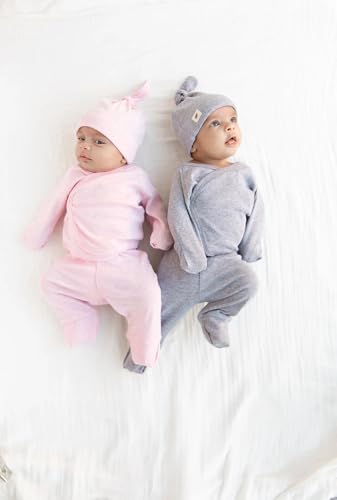 Image of monica + andy Hospital Cuddle Box, 100% Organic Baby Clothes for Newborns & Infants, Coming Home Swaddle Blanket & Cap
