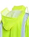 Utility Pro UHV563 High-Vis Bomber Jacket with Removable Fleece Liner and Waterproof Dupont Teflon, Lime, X-Large