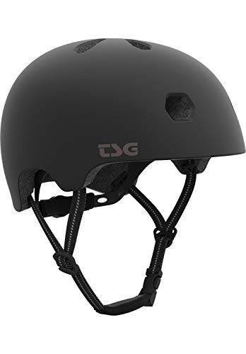 TSG Meta Solid Color Demi Coque Casque de Vélo et Skate Noir Satiné