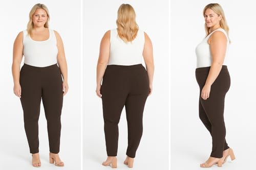 SLIM-SATION Women's Plus-Size Pull-on Straight-Leg Pant3