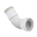 Produktbild WC-Anschluß Abfluß weiß weiss WC-Abfluß Länge von 280 bis 550 mm flexibel Anschlussdurchmesser 80/110×100/120 mm