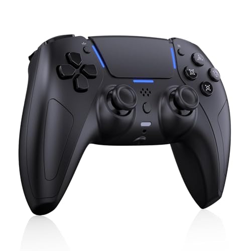 Image of JDDWIN Wireless Gaming Controller for PS5 /PC /MAC /Steam Deck with LED Light | Hall Effect Joystick, Bluetooth, Dual Vibration, 3.5mm Audio Jack, 6-Axis Motion Contro,Speaker,1000mh Battery