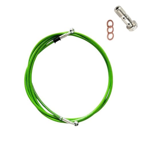 Tuyau de conduite d'huile d'embrayage et frein hydraulique moto flexible 1000mm vis 10mm