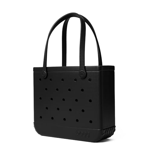 BOGG BAG Medium Tote – 15” x 12.5” x 5” – Durable, Washable, Tip-proof – Beach, Pool, Boat, Work, Sports (Lbd Black)