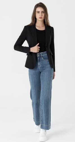 Beninos Womens Business Casual Blazer Office Work Solid Suit Jacket2