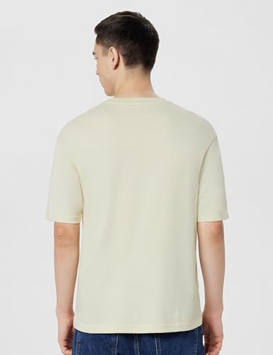 Image of Spykar Men's Oversized Round Neck Half Sleeve Solid Casual T-Shirt