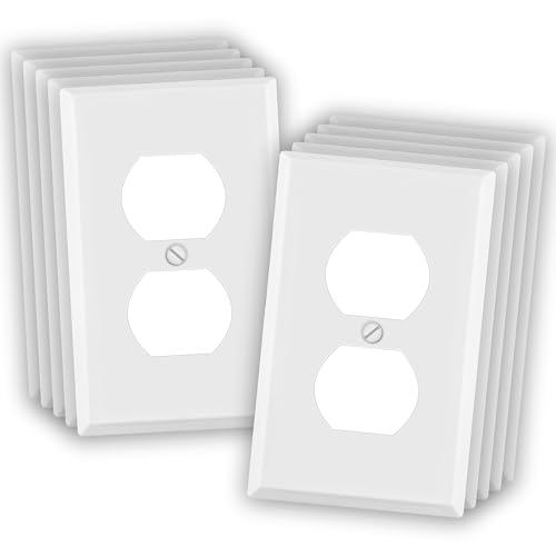 Airmont One Gang Duplex Receptacle Cover Plates 10 Pack
