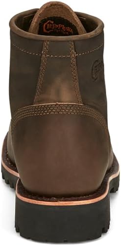 Chippewa Mens Classic 2.0 6 Inch Electrical Soft Toe Work Safety Shoes Casual - Brown - Size 11 D | Image 4