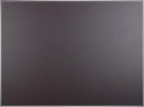 KINGFOM Protector Mesa Escritorio en Cuero 60X45cm, Alfombrilla de Escritorio Protector de Escritorio Vade de Escritorio (Marrón-A111)