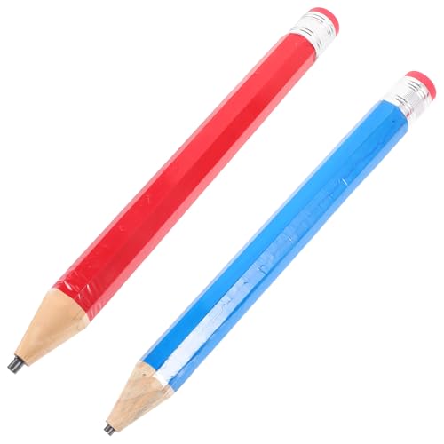 Alipis 2 lápices jumbo de madera para principiantes miniatura 1