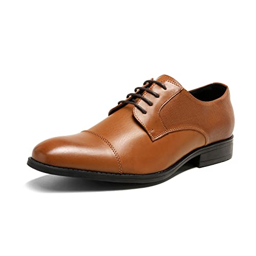 Bruno Marc Men's Oxford Dress Shoes, Brown/SBOX222M, Size 13
