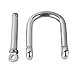 MEMUME Stainless Steel 316 Wide D Shackle 1/4