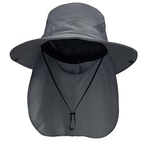 NPQQUAN Sun Hats for Men Women UPF 50+ UV Protection Wide Brim Bucket Hat Safari Hiking Fishing Hats