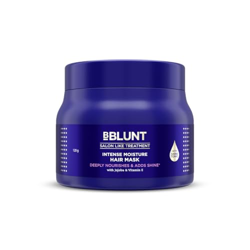 Image of BBLUNT Intense Moisture Hair Mask with Jojoba Oil & Vitamin E for Nourished & Shiny Hair - 120 g