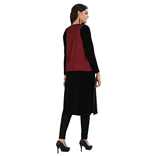 Image of Aurelia Womens Open Front Slub Ethnic Jacket