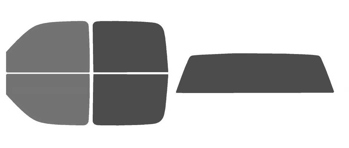 The Tint Effect Precut Window Tint Kit Compatible with Chevrolet Silverado 1500 Crew Cab Truck (1999-2006) &amp; (2007 Classic)(Full Truck 45% Front / 30% Rear and Solid Rear) Automotive Film