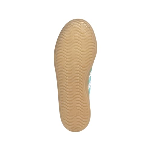 adidas Women's VL Court 3.0 Sneaker, White/Flash Aqua/Alumina, 5.53