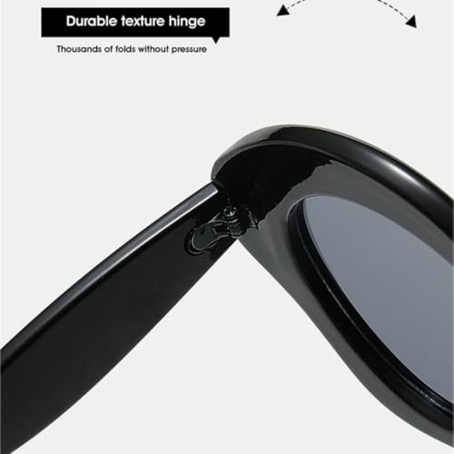 Lunettes œil de chat irrégulières au design rétro et finitions soignées