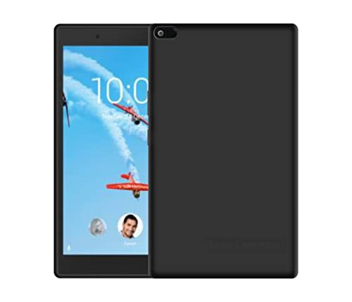 Image of Case Creation for Lenovo Tab 4 8 inch 2021 Back case, Lenovo Tab4 8 TB-8504X Slim Flexible Smart Look case with 360 Camera All Angle Protection (Pure Black)