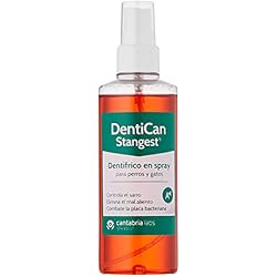 Stangest DentiCan Spray | Dentífrico en Spray para Perros y Gatos |Higiene Bucal de Triple Acción | Elimina Mal Aliento| Controla la Placa y Sarro | 125 ml