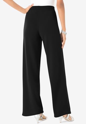 Roaman's Women's Plus Size Wide-Leg Ultimate Ponte Pant2