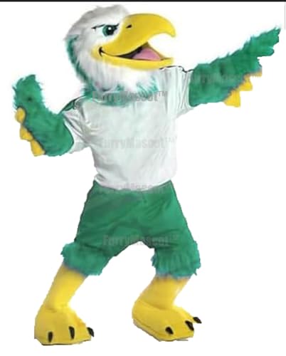 Adult Green Eagle Hawk Suit Animal Mascot Costume Birds Party Carnival Costumes