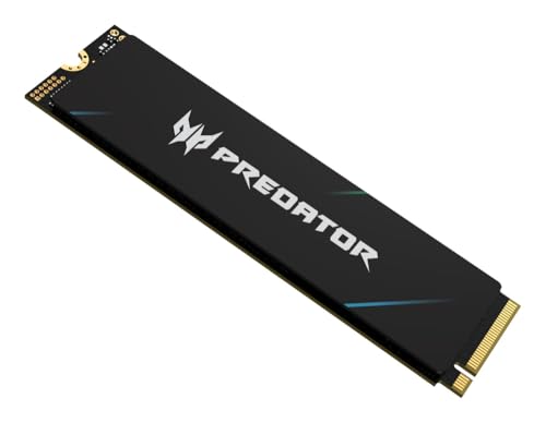 Image of Acer Predator GM9 M.2 Gen5 SSD 2TB, up to 14500 MB /s, NVMe 2.0 PCIe 5.0 Internal Solid State Drive for AI Workloads, Gaming & Content Creation, Compatible with DirectStorage, Laptop and Desktop PC