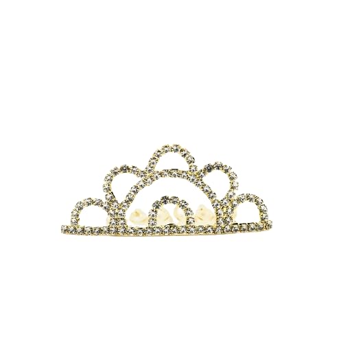 EMBELLISH Rhinestone Mini Crown for Girls Elegant Comfortable Princess Tiara, Perfect for Birthdays, Pageants, Weddings and Special Occasions, Adjustable, and Ideal Gift