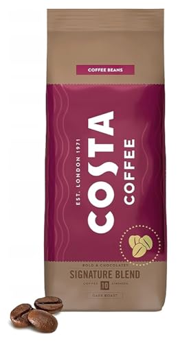 Costa Coffee Signature Blend Dark Roast Coffee Beans, Bold & Chocolatey 1 Kg
