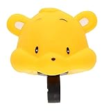 DRULINE Kinder Fahrradhupe Tiere Fahrradklingel Hupe Fahrrad Trote Klingel Glocke Hupe Horn für Fahrradlenker Tierfigur Bär Ente Tiger Elefant (Bär)