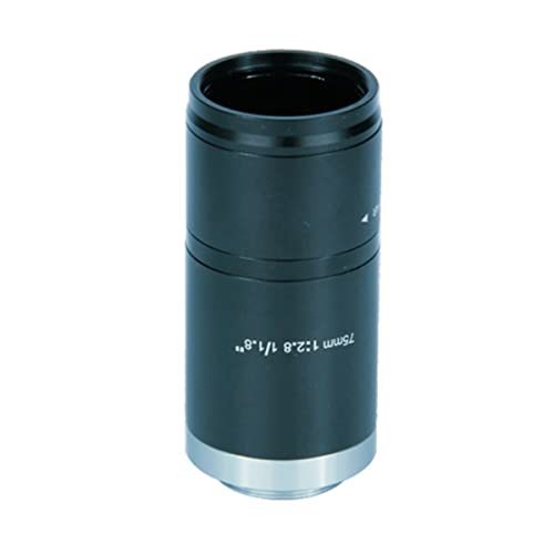 Microscope 5MP Manual Iris Lens 4mm 6mm 8mm 12mm 16mm 25mm 35mm 50mm 75mm Fixed Focal F2.0 1/1.8Inch C Mount(75mm Lens)
